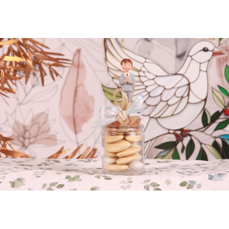 Louis sur pot en verre