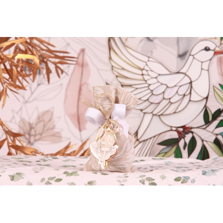 Mitre sur pochon ramage