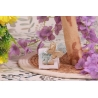 Papillon or sur Capucine blanche