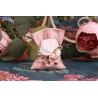 Duo de rose sur pochon rose
