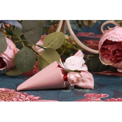 Duo de rose sur cornet rose
