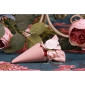 Duo de rose sur cornet rose