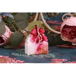 Mini panier rose et dorure