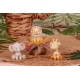 Sujet savane pastel sur tulles