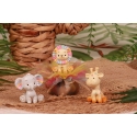 Sujet savane pastel sur tulles