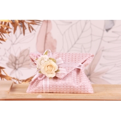 Double fleur sur pochette jacquard