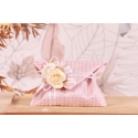 Double fleur sur pochette jacquard