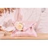 Double fleur sur pochette jacquard
