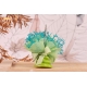 Tulle sur rocher vert
