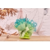Tulle sur rocher vert
