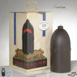 Boy Baptism Chocolate Bomb Size 2 - Dragées Braquier, confiseur chocolatier à Verdun