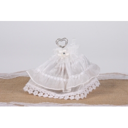 Robe de mariée blanche - Boîtes à dragées - Dragées Braquier