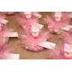 Lot d'étiquettes personnalisées Rose pâle - Étiquettes pour boîtes à dragées - Dragées Braquier