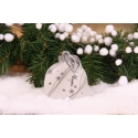 Boule de Noël argentée