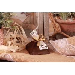 Florette brune - Boîtes à dragées - Dragées Braquier