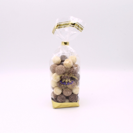 Noix de Coco, Sachet de 200 g - Dragées Braquier, confiseur chocolatier à Verdun