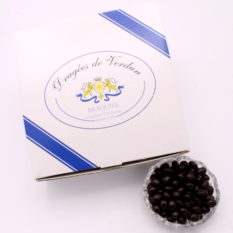 Grains de café, Boîte de 1 kg - Les enrobés chocolat - Dragées Braquier, la  dragée de Verdun