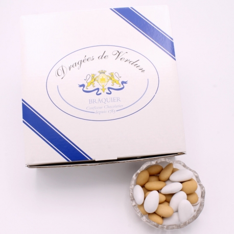 Verdunette, Cardboard-box 1 kg - Dragées Braquier, confiseur chocolatier à Verdun