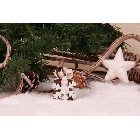 Flocon sur cube duo chocolat