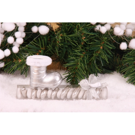 Botte argentée - Boîtes à dragées - Dragées Braquier