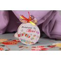 Boite ronde métal "Merci"