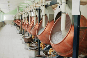 Turbines en cuivre utilisées pour la fabrication des dragées
